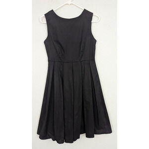 New Mixinna sz M Retro Fit & Flare Dress black stretchy sleeveless tank 0854